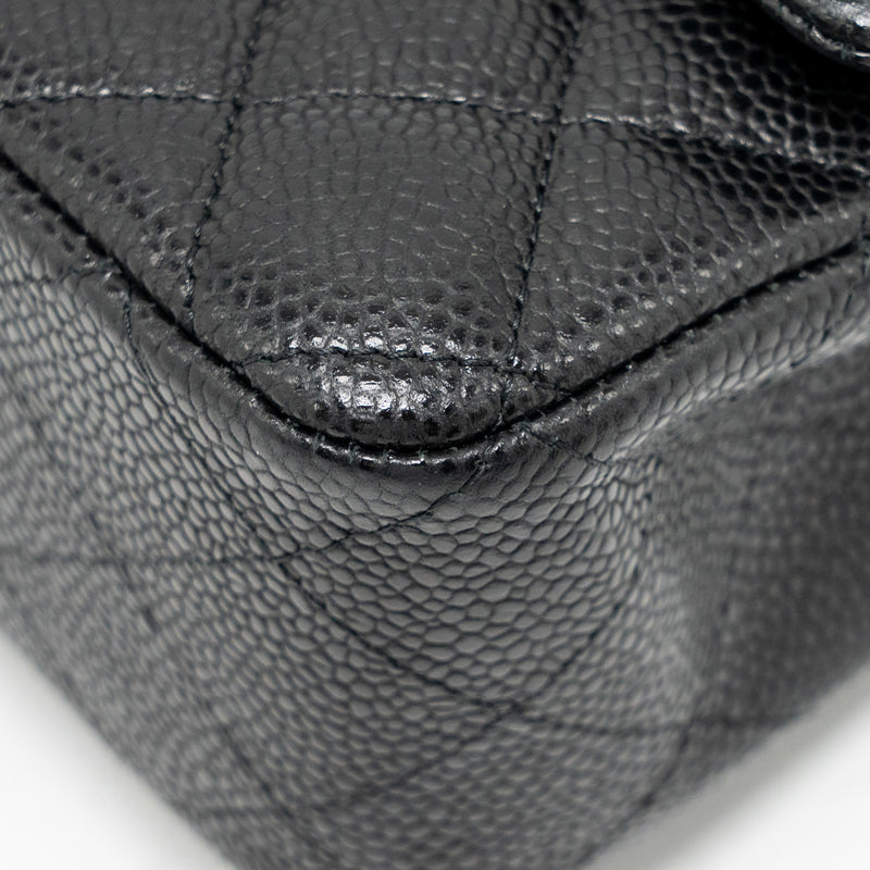 Chanel Mini Rectangular flap bag caviar black SHW