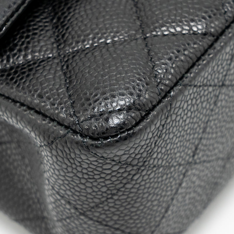Chanel Mini Rectangular flap bag caviar black SHW