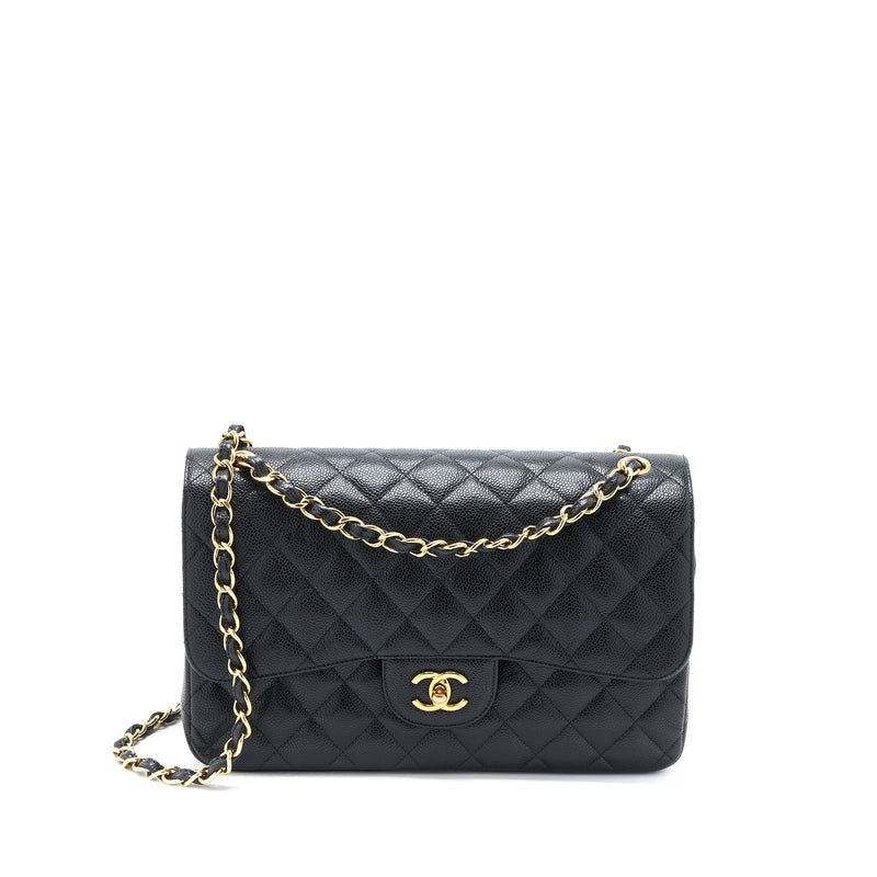 chanel jumbo classic double flap bag caviar