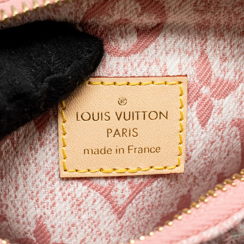 Louis Vuitton Nano Speedy Monogram Denim Pink GHW