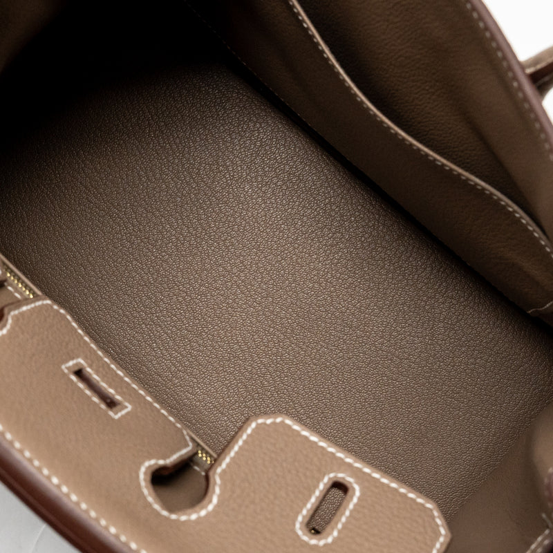 Hermes Birkin 25 Togo Etoupe GHW Stamp K