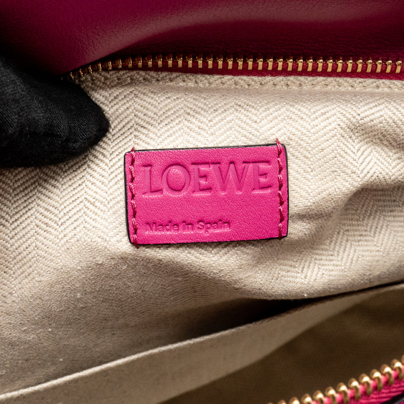 Loewe Medium Puzzle Bag Calfskin Fuchsia GHW