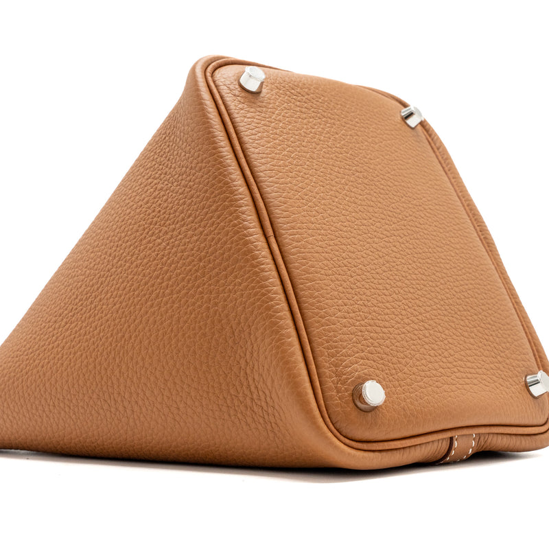 Hermes picotin 18 lock bag clemence gold SHW stamp U