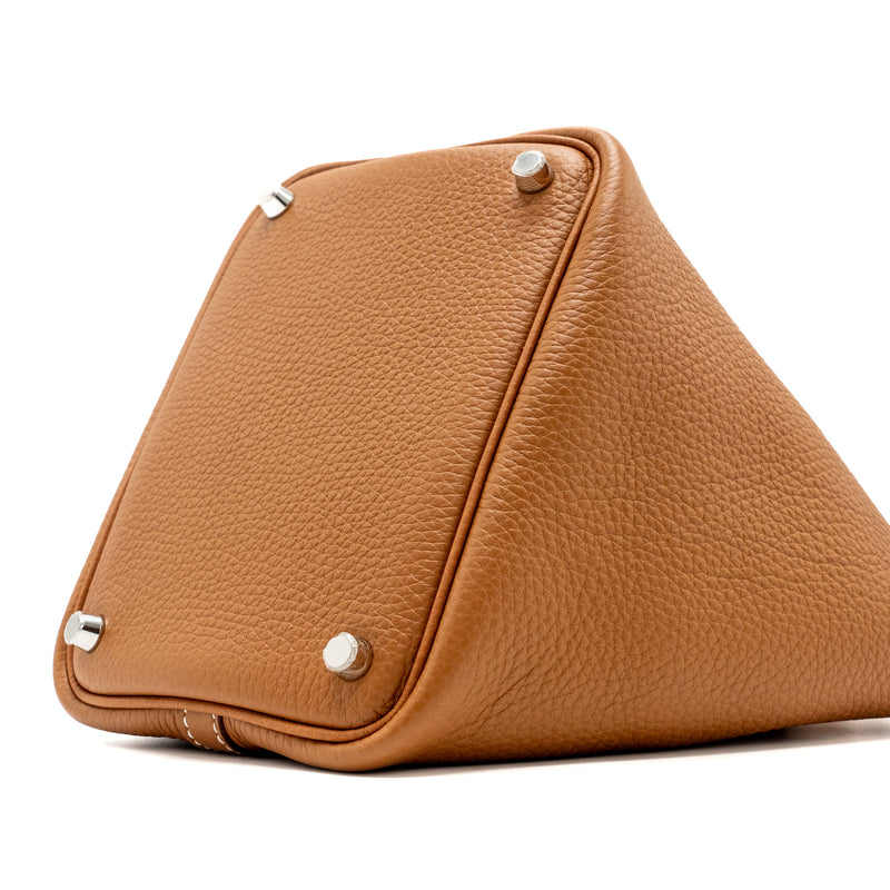 Hermes picotin 18 lock bag clemence gold SHW stamp U