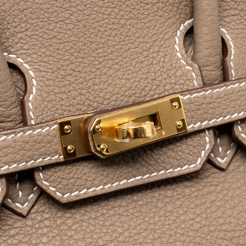 Hermes Birkin 25 Togo Etoupe GHW Stamp K