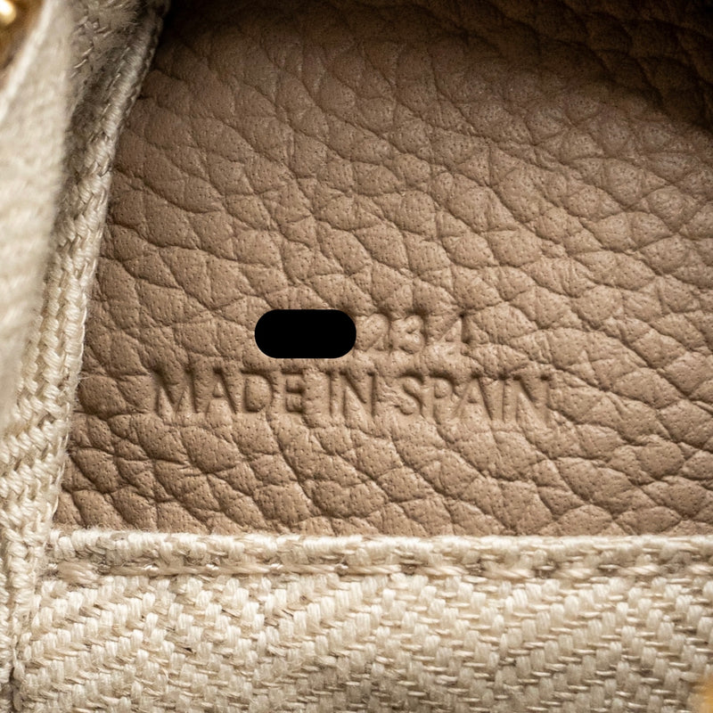 Loewe Small Puzzle Bag Soft Grained Calfskin Sand GHW