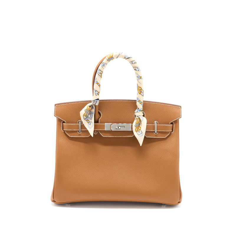Hermes Birkin 30 Epsom Gold SHW Stamp Z