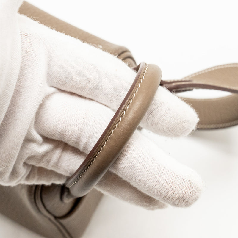Hermes Mini Lindy Clemence Etoupe SHW STAMP B