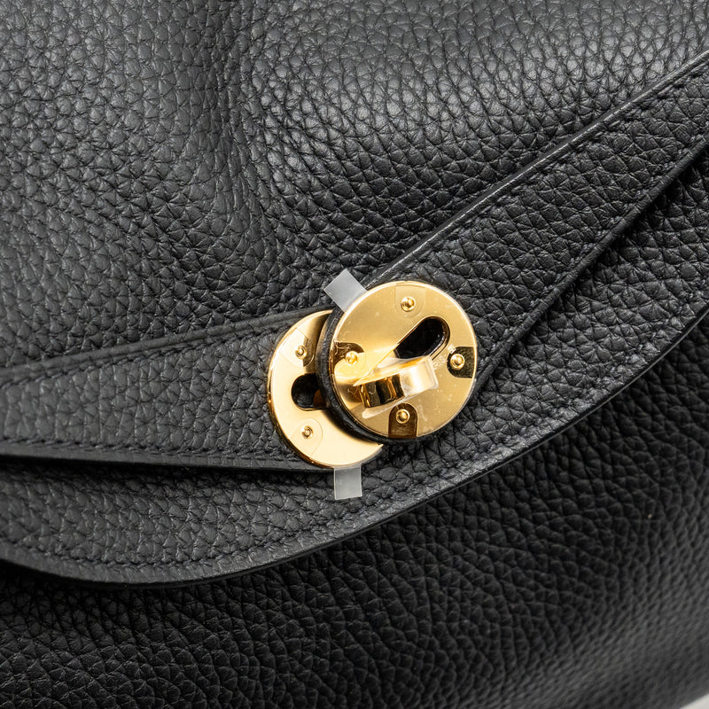 Hermes Lindy 26 Clemence black GHW stamp K