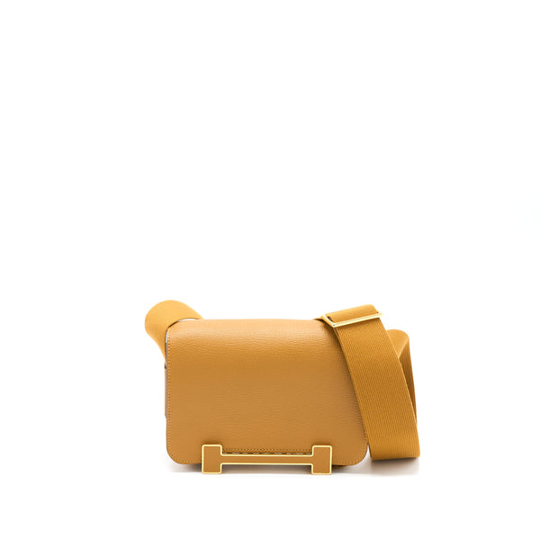 Hermes Geta Chevre Mysore Caramel GHW Stamp B