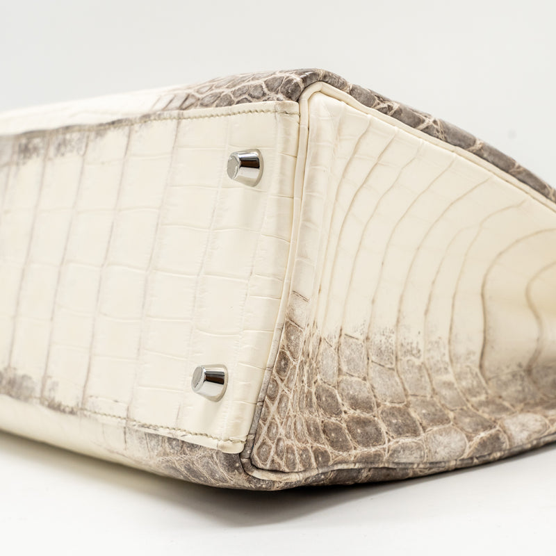 Hermes kelly 32 crocodile niloticus Himalaya blanc SHW stamp Y
