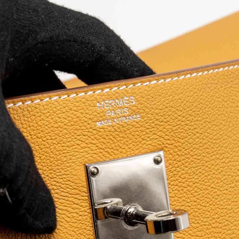 Hermes kelly messenger GM togo naturel sable SHW stamp B