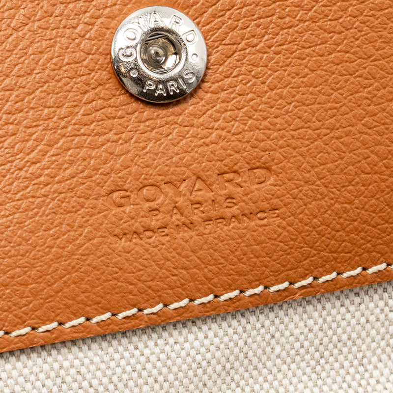 Goyard Boheme PM Hobo Bag Goyardine Canvas/Calfskin Black/Naturel SHW