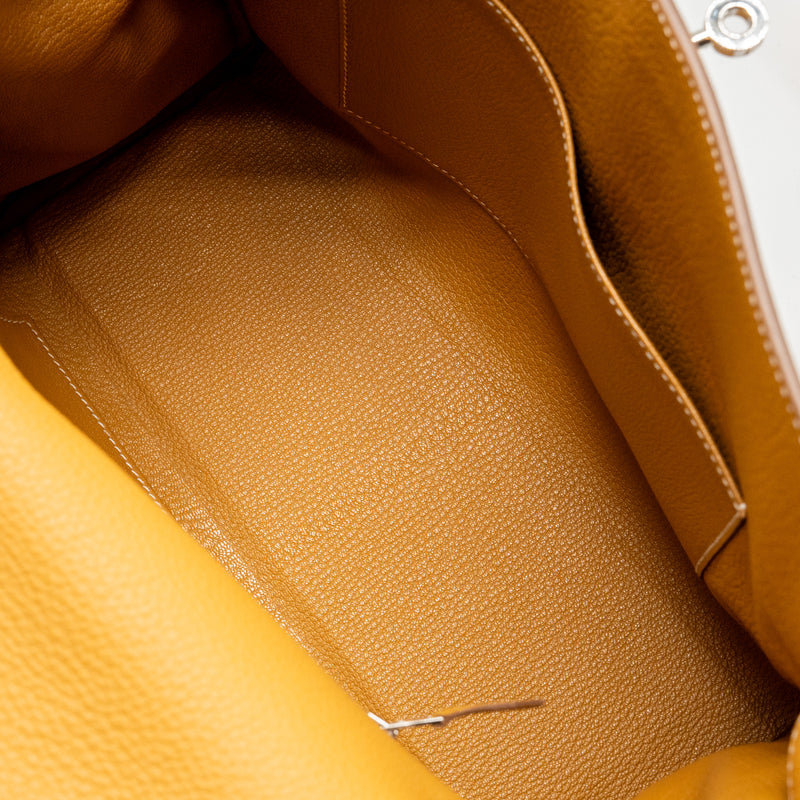 Hermes kelly messenger GM togo naturel sable SHW stamp B