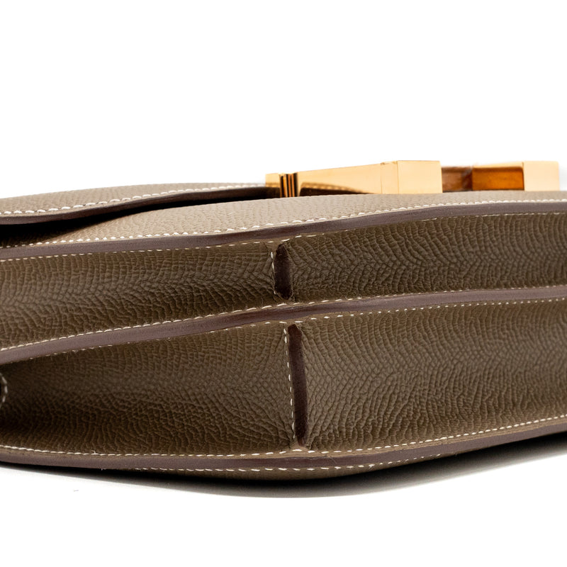 Hermes mini constance epsom etoupe RGHW stamp B
