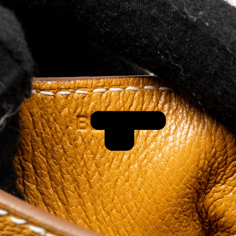 Hermes kelly messenger GM togo naturel sable SHW stamp B
