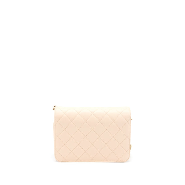 Chanel 21K Crossbody Bag Caviar Light Beige LGHW (Microchip)