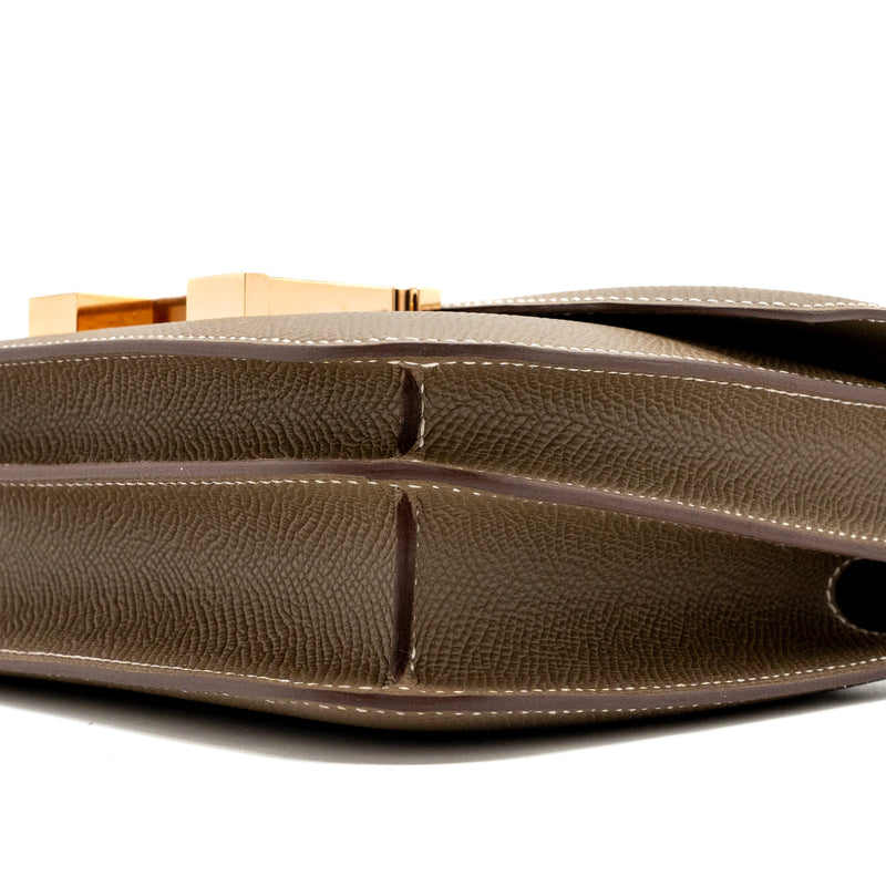 Hermes mini constance epsom etoupe RGHW stamp B