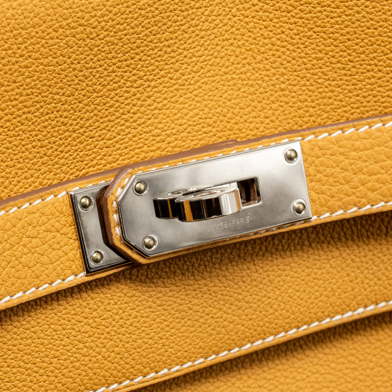 Hermes kelly messenger GM togo naturel sable SHW stamp B