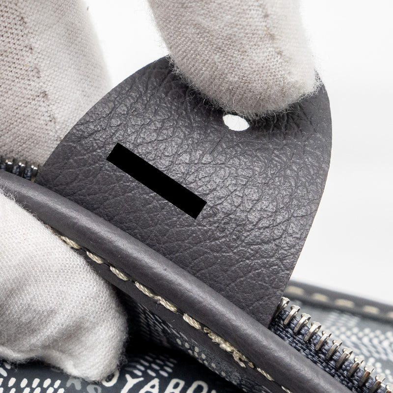 Goyard Artois Tote Bag Goyardline Canvas/Calfskin Grey SHW