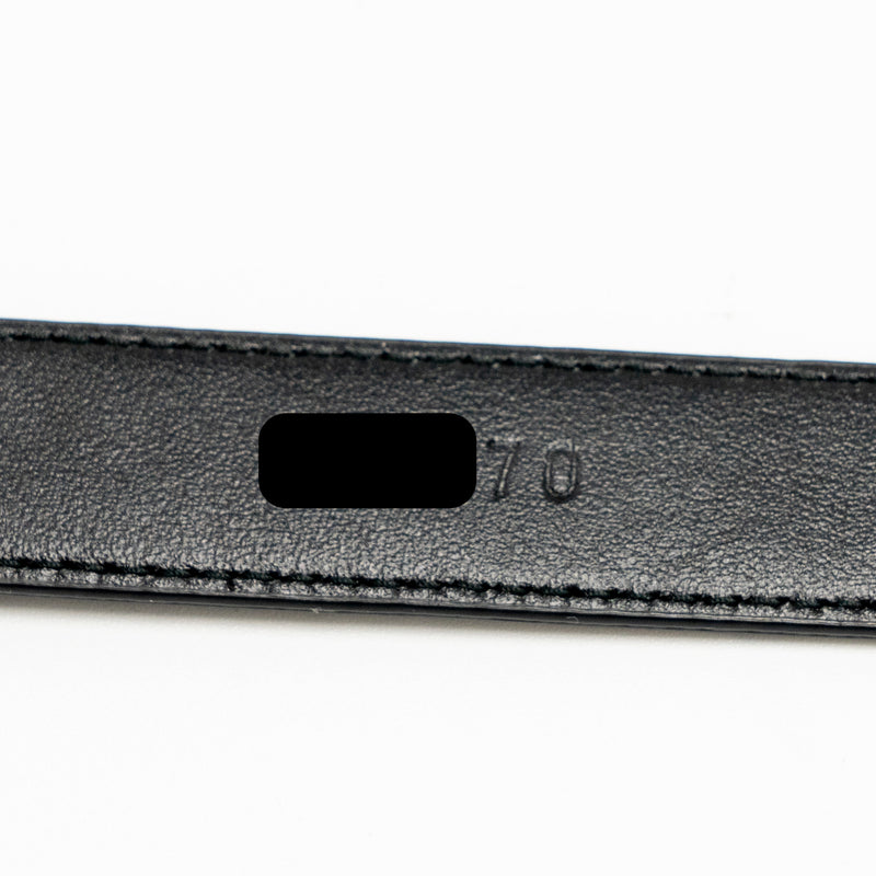 Prada Size 80 Belt Saffiano Calfskin Black GHW