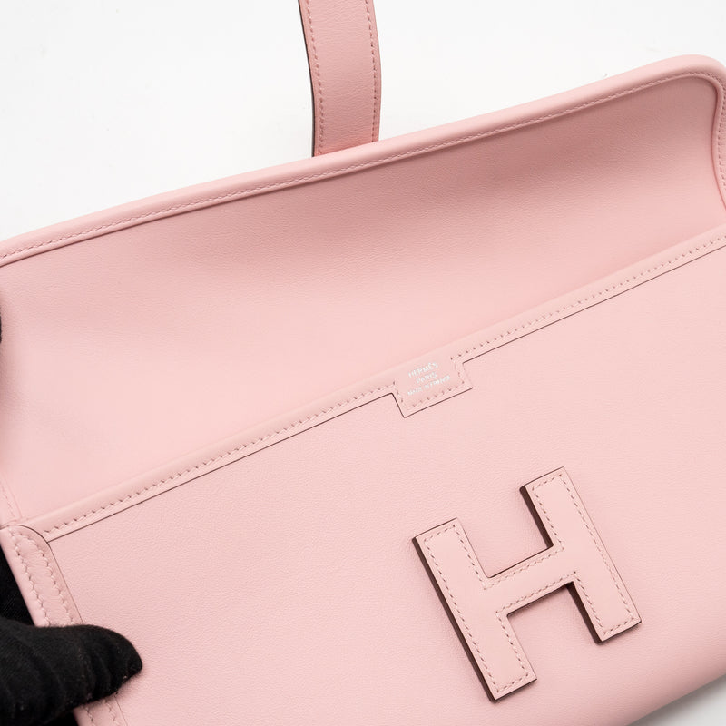 Hermes Jige Elan Clutch 29 Swift 3Q Rose Sakura Stamp K