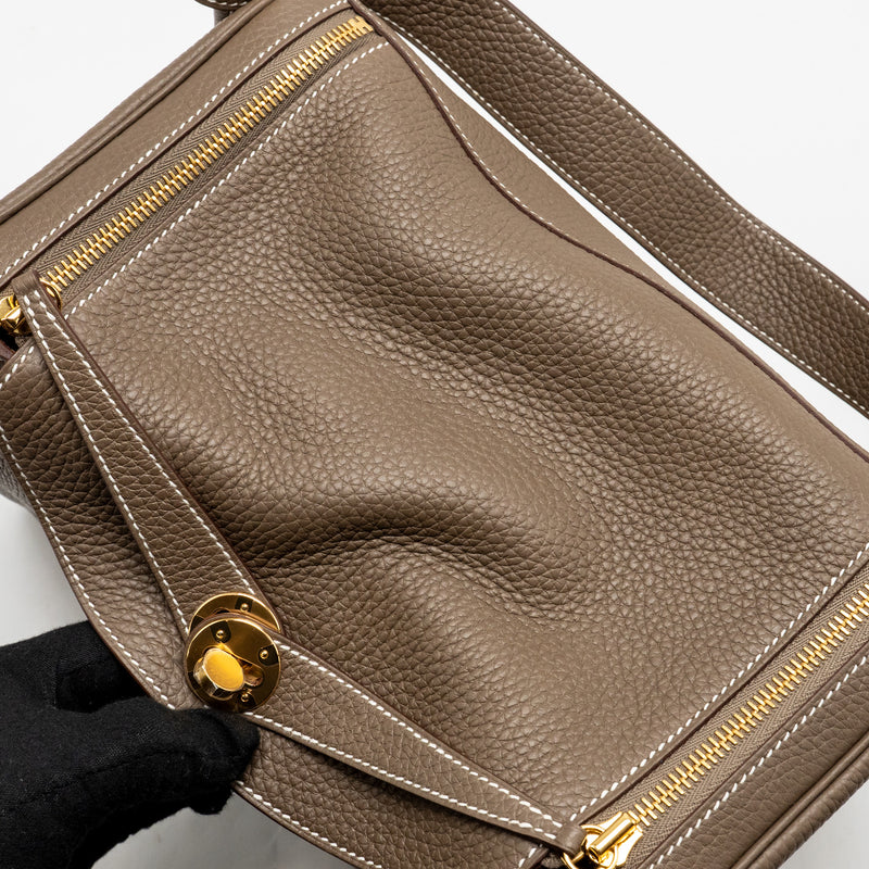 Hermes Lindy 30 Clemence Etoupe GHW stamp U