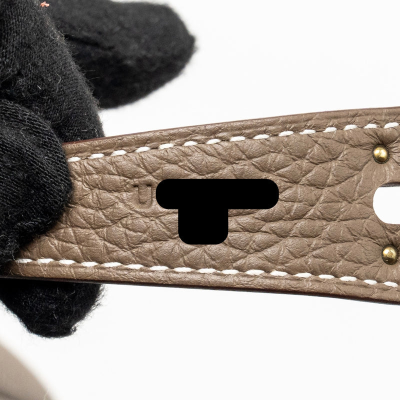 Hermes Lindy 30 Clemence Etoupe GHW stamp U