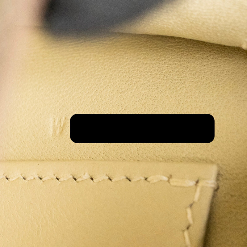 Hermes Mini Kelly II Alligator MIssissippiensis Matt Y1 Vanille GHW Stamp W