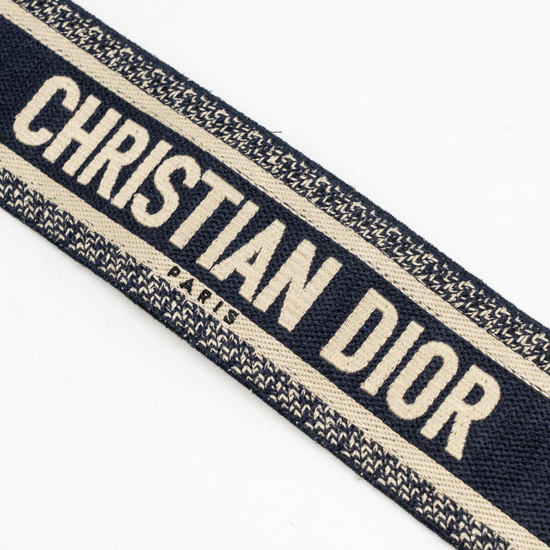 Dior Shoulder Strap Oblique Canvas/Leather Blue/Black GHW
