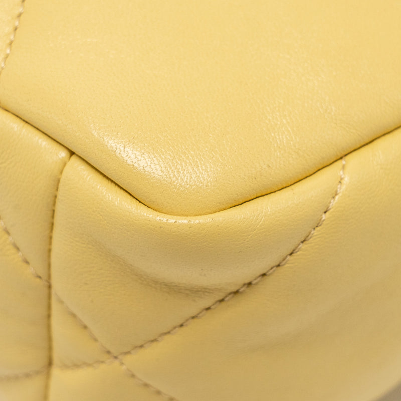 Chanel Small 19 Bag Lambskin Yellow Multicolour Hardware (Microchip)