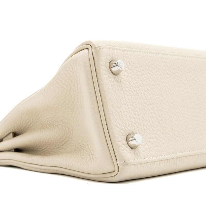 Hermes kelly 25 togo Craie SHW stamp Z