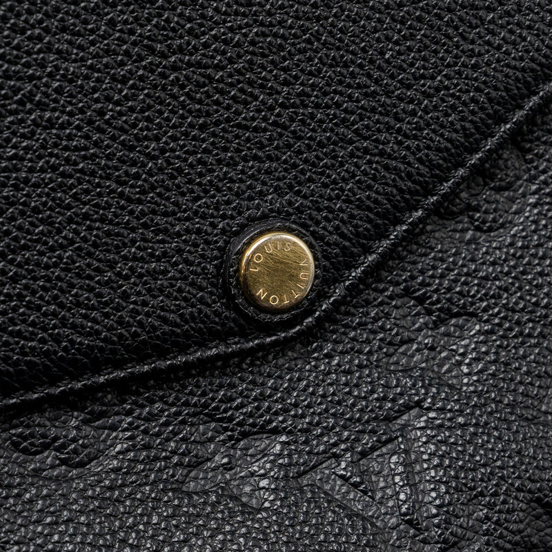 Louis Vuitton Envelop Pochette Monogram Empreinte Black GHW