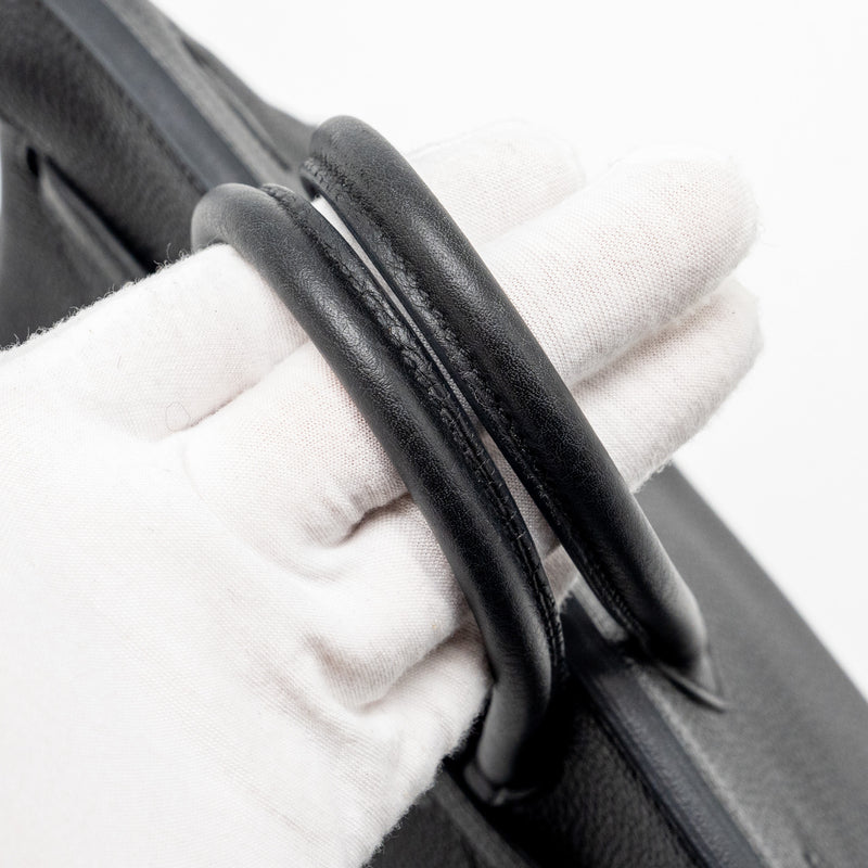 Hermes birkin 25 Togo black SHW stamp C