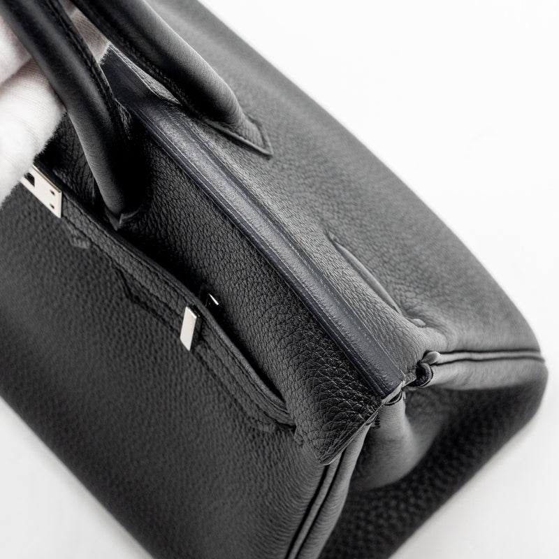 Hermes birkin 25 Togo black SHW stamp C