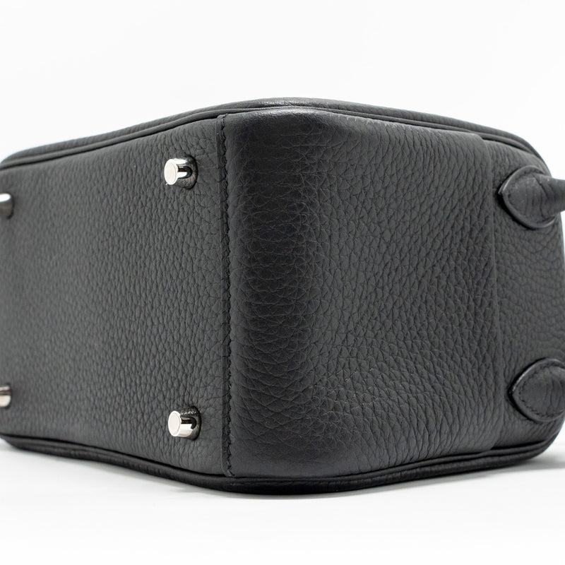Hermes Mini Lindy II Clemence Black SHW Stamp K