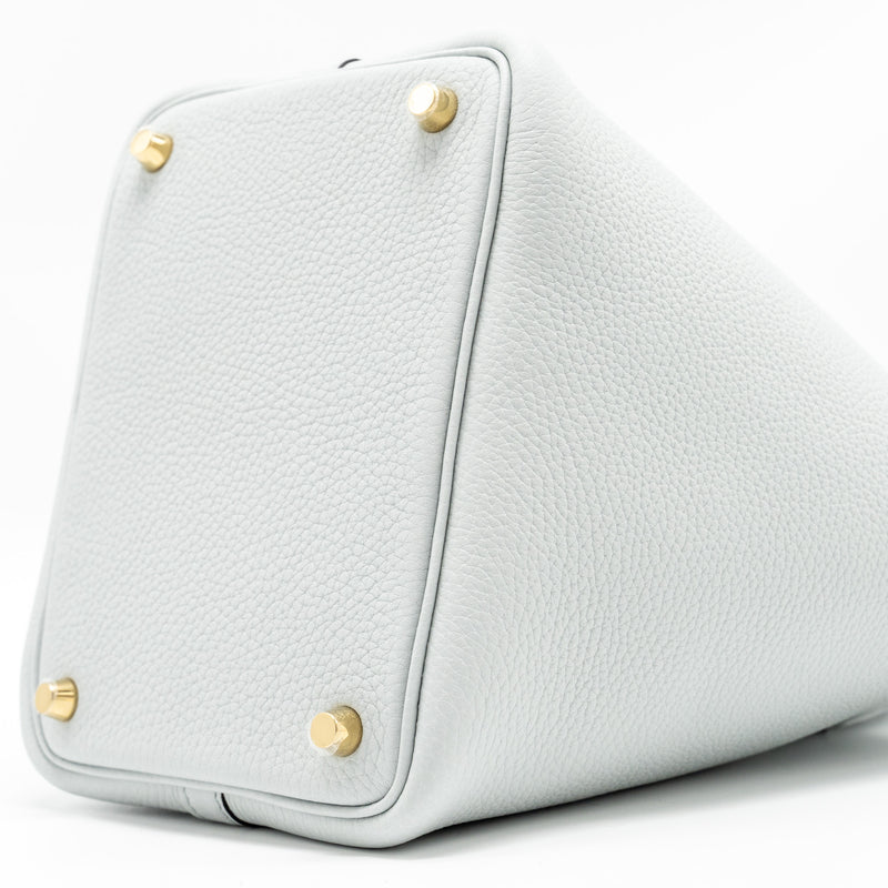 HERMES Picotin 18 Clemence Blue Pale GHW Stamp B