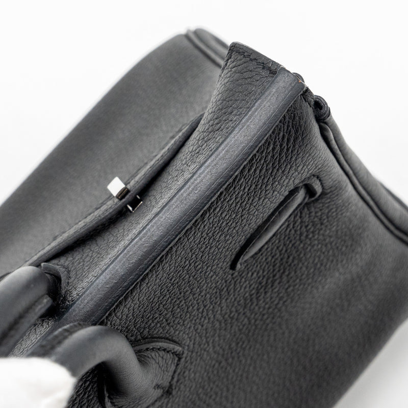 Hermes birkin 25 Togo black SHW stamp C