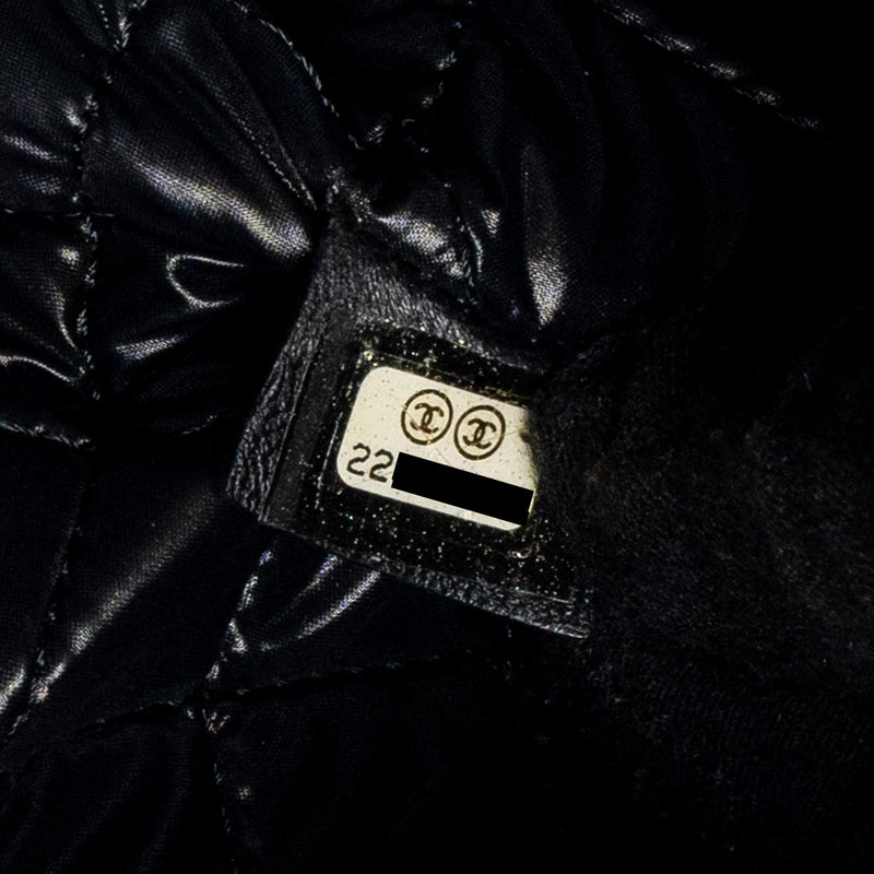 Chanel Boy Pouch Lambskin Black Ruthenium Hardware