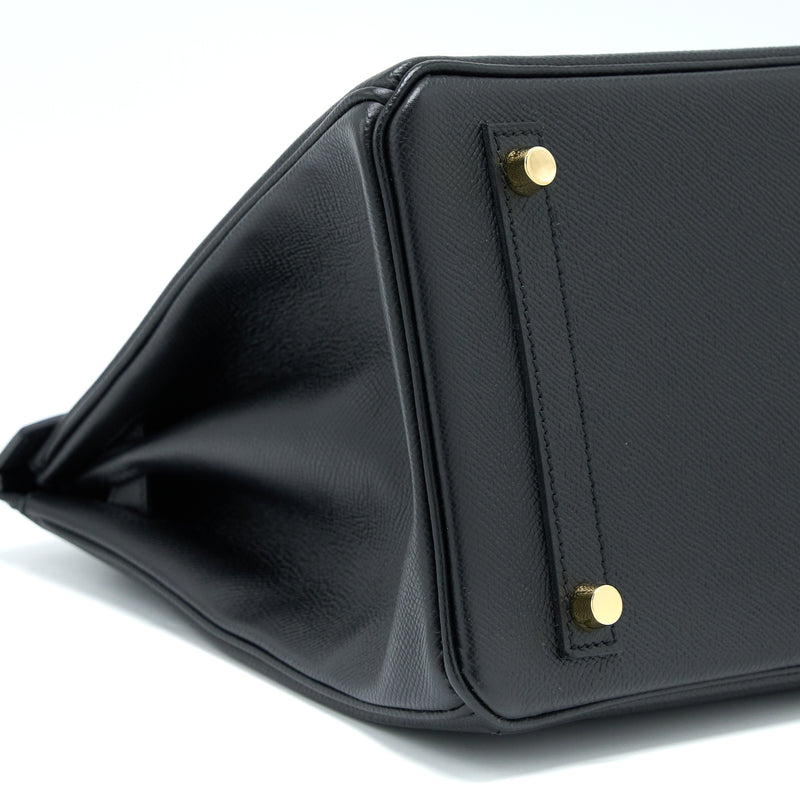 Hermes Birkin 30 Epsom Black GHW Stamp C