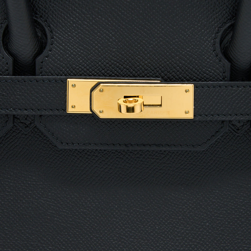 Hermes Birkin 30 Epsom Black GHW Stamp C