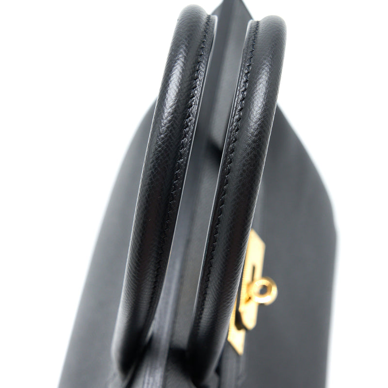 Hermes Birkin 30 Epsom Black GHW Stamp C