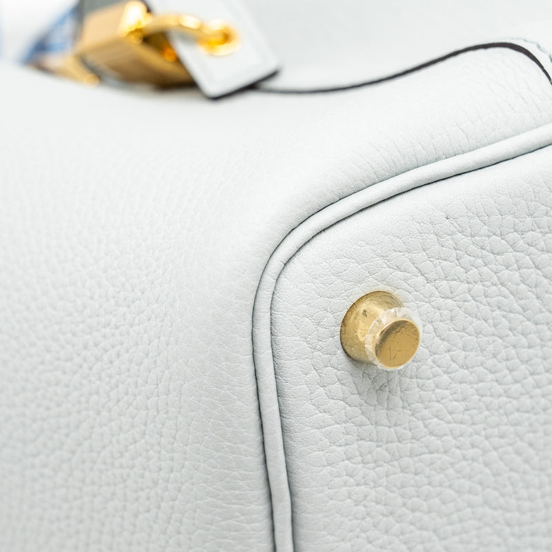 HERMES Picotin 18 Clemence Blue Pale GHW Stamp B