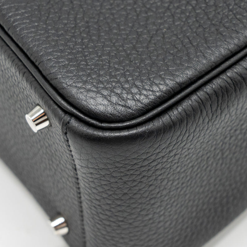 Hermes Mini Lindy II Clemence Black SHW Stamp K