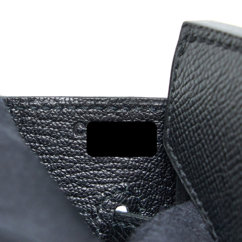 Hermes Birkin 30 Epsom Black GHW Stamp C
