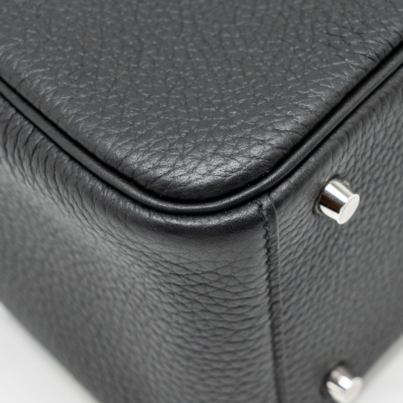 Hermes Mini Lindy II Clemence Black SHW Stamp K