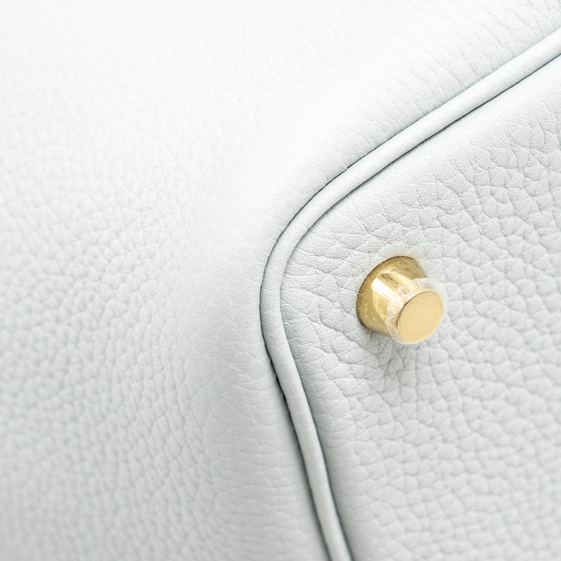 HERMES Picotin 18 Clemence Blue Pale GHW Stamp B