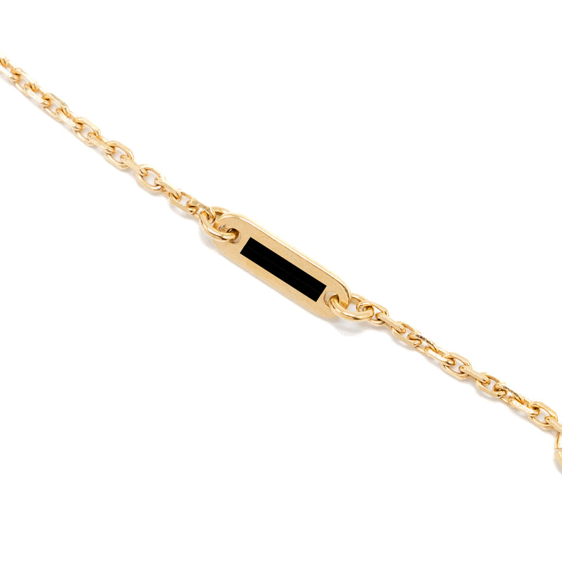 Van Cleef & Arpels Sweet Vintage Alhambra Necklace White Mother Of Pearl Yellow Gold