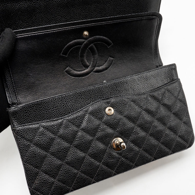 Chanel Medium Classic Double Flap Bag Caviar Black SHW