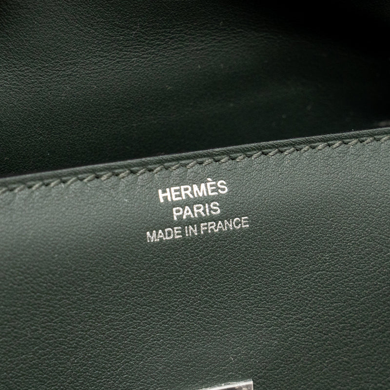 Hermes Kelly Dole Swift Vert Fonce/Vert Peppermint SHW Stamp K
